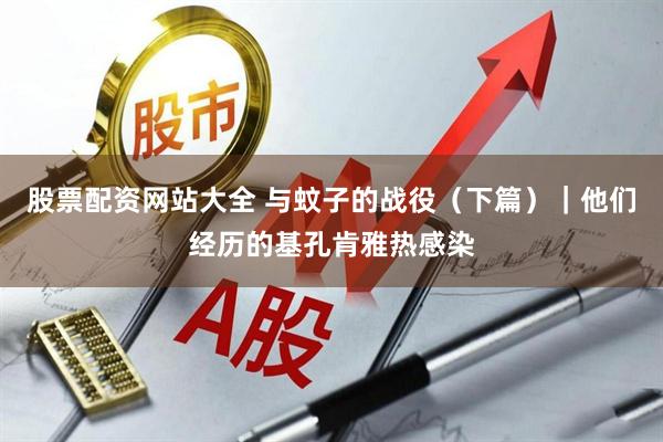 股票配资网站大全 与蚊子的战役（下篇）｜他们经历的基孔肯雅热感染